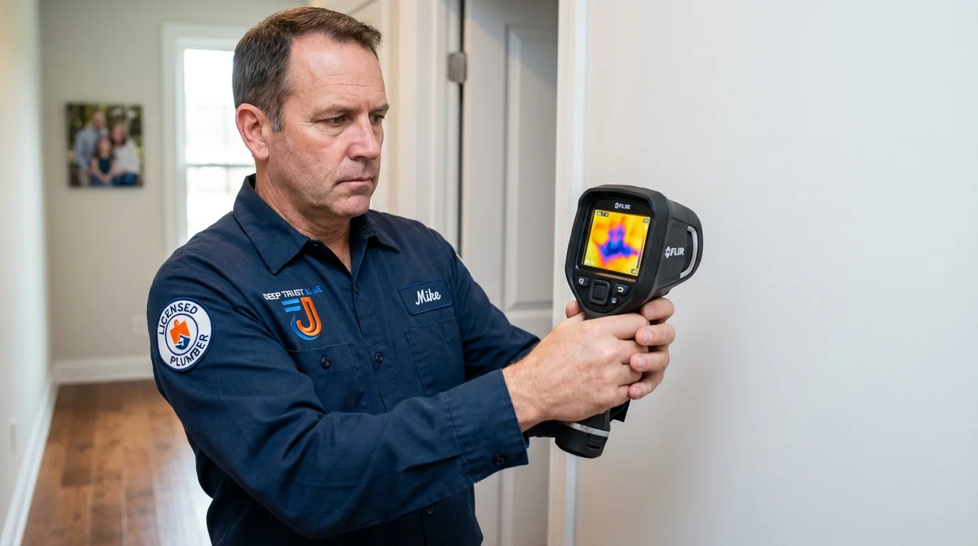 Thermal imaging leak detection by Johns Plumbing LLC in Finley